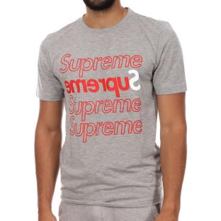 T-shirt Gris Homme Supreme Grip Squash pas cher