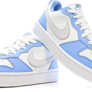 Baskets Bleues Garçon/Fille Nike Court Borough Low vue 7