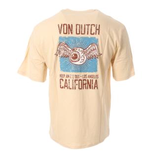 T-shirt Beige Homme Von Dutch Tee Slub Vd Relax vue 2
