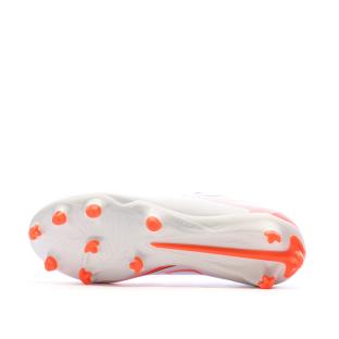 Chaussures de Foot Blanc/Orange Junior Puma Ultra 5 Play FG/AG vue 0