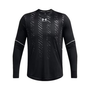 T-shirt Manches Longues Noir Homme Under Armour Jersey vue 2