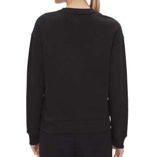 Sweat Noir Femme Tommy Hilfiger Badge Crew vue 0