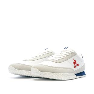 Baskets Blanches Homme Le Coq Sportif Veloce Tricolore Optical vue 0