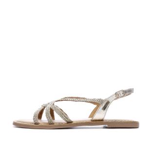 Les Tropéziennes Chomy Women's Gold Sandals Photo of the Espace des Marques %store% store - view of %key%