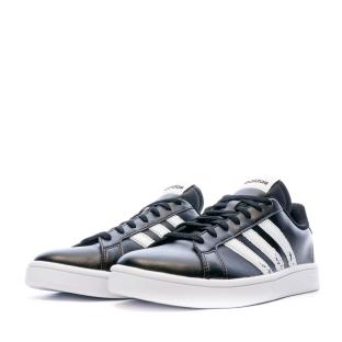 Baskets Noires Homme Adidas Grand Court Beyond vue 6