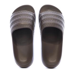 Claquettes Marron Mixte Adidas Adilette Ayoon vue 0