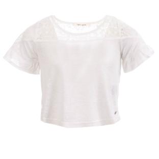 T-shirt Blanc Fille Teddy Smith Tisiane pas cher