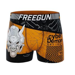 Boxer Noir/Orange Homme Freegun Cyber Démon vue 0
