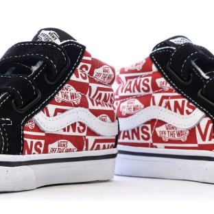 Baskets Rouge/Noir Enfant Vans Td Sk8-mid Reissue V Logo vue 7