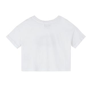 T-shirt blanc fille Teddy Smith T-bling vue 2