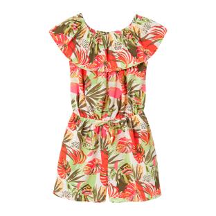 Combi-Short Imprimé Vert/Rose Fille Name it Vinaya pas cher