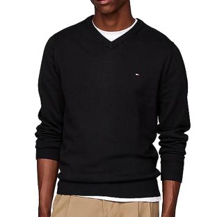 Pull Noir Homme Tommy Hilfiger Pima pas cher