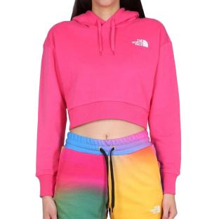 Sweat à capuche Rose Femme The North Face Trend Crop pas cher