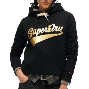 Sweat Noir Femme Superdry Super Athletics pas cher