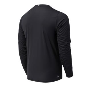 T-Shirt Manches Longues Noir Homme New Balance Core Run vue 2