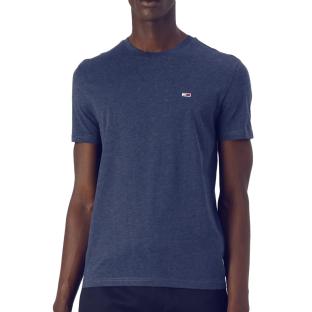 T-shirt Marine Homme Tommy Hilfiger Tjm X slim Jaspe pas cher