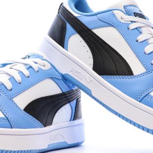 Baskets Turquoise/Blanc Garçon Rebound Low vue 0