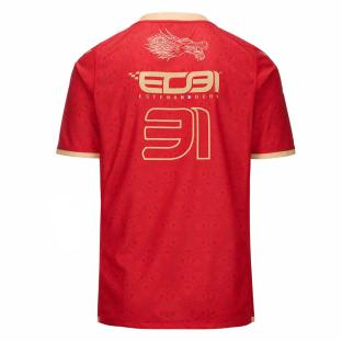 Maillot Rouge Homme Kappa Kombat 2024 vue 2
