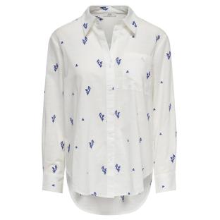 Chemise Blanche/Bleu Femme JDY Kimie vue 0