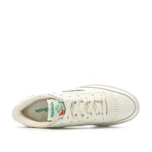 Baskets Blanche/Verte Homme Reebok Club C85 Vintage vue 4