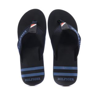 Tongs Noires/Marine Homme Tommy Hilfiger Sporty vue 3