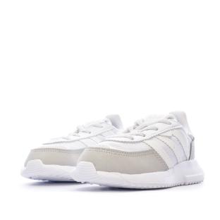 Baskets Blanches Fille Adidas Retropy vue 6