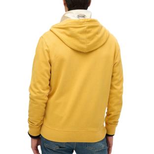 Sweat Zippé Jaune Homme Superdry Essential Washed Ziphood vue 2