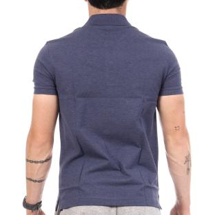 Polo Bleu Foncé Homme Lacoste L.12.12 Slim vue 0