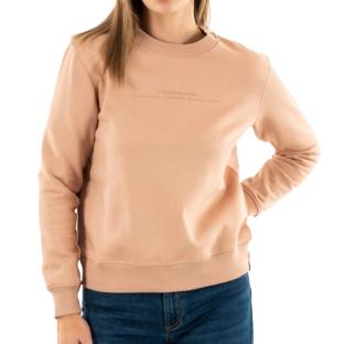 Sweat Orange Femme Calvin Klein Jeans Institutional pas cher