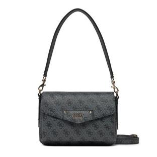 Sac à Bandoulière Noir Femme Guess Brenton pas cher