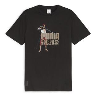 T-Shirt Noir Homme Puma Puma X One Piece Graphic pas cher