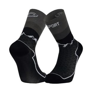 x1 Paar schwarze BV SPORT Double-Socken Ansicht 0