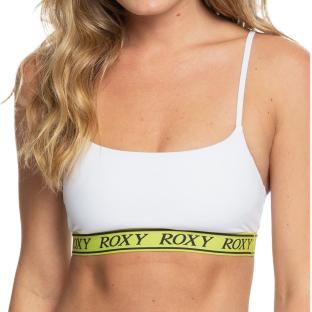 Haut De Bikini Blanc Femme Roxy Kelia Athletic Bralette pas cher