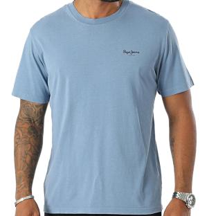 T-shirt Bleu Clair Homme Pepe Jeans Jacko vue 0