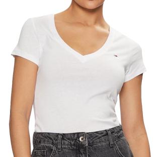 T-shirt Blanc Femme Tommy Hilfiger Aruba pas cher