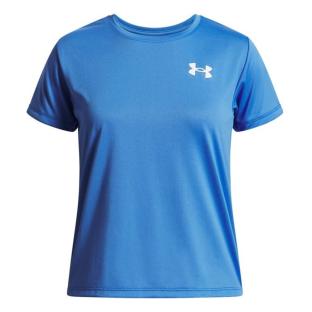 Blaues Sport-T-Shirt für Mädchen von Under Armour Tech Ansicht 0