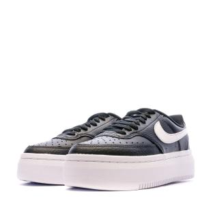 Baskets Noir/Blanc Femme Nike Court Vision Alta vue 0
