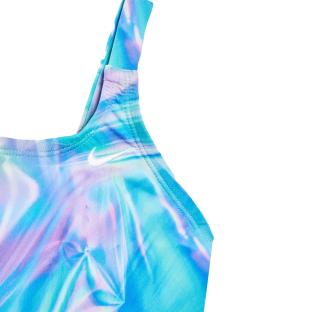 Maillot de bain 1 pièce Rose/Bleu Fille Nike Fastback vue 2