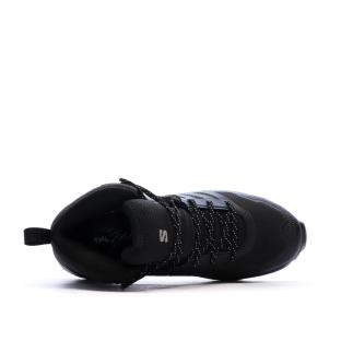 Schwarze Damen-Wanderschuhe Salomon Exeo Mid Ansicht 0