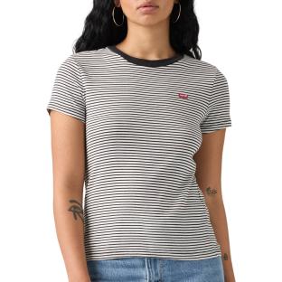 Lot de 2 T-shirts Blanc/Rayures Femme Levi's 2pack Essential vue 0