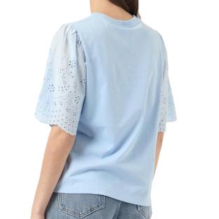 T-Shirt Bleu Femme YAS Sleeves vue 0