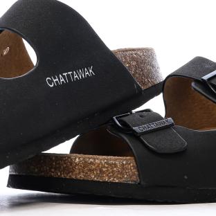 Sandales Noires Femme Chattawak Orphée vue 7