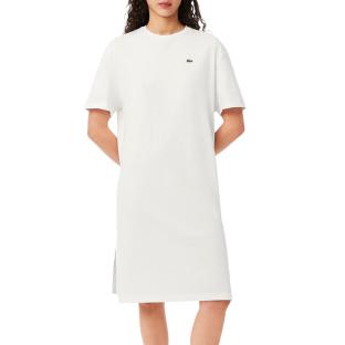 Robe Blanc Femme Lacoste Oversized EF2883 vue 0