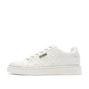 Baskets Blanches Femme Guess Beckie pas cher