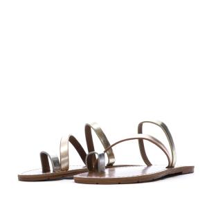 Sandales Or/Cuivre/Argent Femme Chattawak Summer Metal vue 0