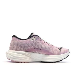 Chaussures de running Noires/Oranges Femme Puma Deviate Nitro 2 vue 2