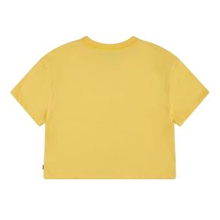 T-shirt Jaune Fille Levi's 4EH214 vue 2