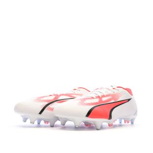 Chaussures de Foot Blanc/Rouge Homme Puma Ultra Play MxSG vue 6