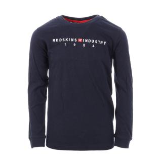 T-Shirt Manches Longues Marine Garçon Redskins TH2020ML pas cher