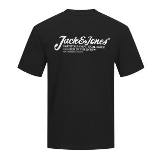 T-shirt Noir Garçon Jack & Jones Beau pas cher